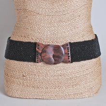 Load image into Gallery viewer, Honeycomb Hand Loomed Glass Beaded Belt~ in many colors