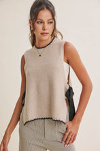 Load image into Gallery viewer, In February Ribbon Whipstitch Sweater Vest