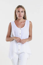 Load image into Gallery viewer, Augusta Linen Button Front Top~ more colors coming