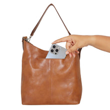 Load image into Gallery viewer, Bree Diamond Leather Shoulder Bag~ now in Cognac