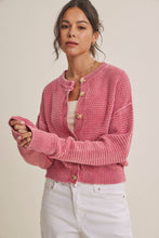Load image into Gallery viewer, In February Waffle Stitch Cardigan