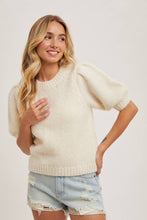 Load image into Gallery viewer, Aspen Puff Sleeve Knit Sweater