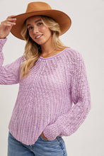 Load image into Gallery viewer, Raglan Open Knit Pullover~ in Tan and Mocha too