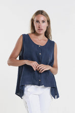 Load image into Gallery viewer, Augusta Linen Button Front Top~ more colors coming