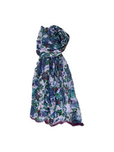 Load image into Gallery viewer, Voile Scarves w/ pom pom edging