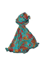 Load image into Gallery viewer, Voile Scarves w/ pom pom edging