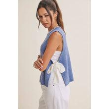 Load image into Gallery viewer, In February Ribbon Whipstitch Sweater Vest