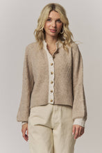 Load image into Gallery viewer, Farrah Contrast Scalloped Trim Cardigan