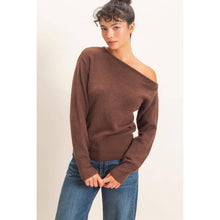 Load image into Gallery viewer, Off The Shoulder Sweater Top