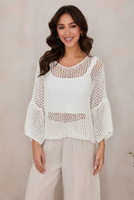 Load image into Gallery viewer, Harbor Crochet Top~ in Blue