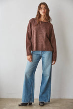 Load image into Gallery viewer, Knit Sweater Rolled Round Neck Pullover