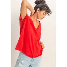 Load image into Gallery viewer, Washed V-Neck Oversized Tee