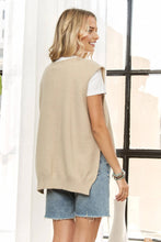 Load image into Gallery viewer, Easy Vest Top With Side Button Detail