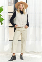 Load image into Gallery viewer, Kiley Knit Vest w/ Pom Pom Buttons
