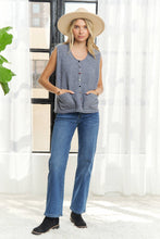 Load image into Gallery viewer, Kiley Knit Vest w/ Pom Pom Buttons