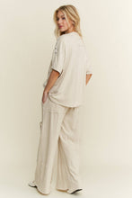 Load image into Gallery viewer, Dunes Mineral Wash Wide leg Cropped pants