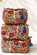 Load image into Gallery viewer, Block Print Vanity Travel Bag ~ Autumn ~ coming 8/10