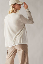 Load image into Gallery viewer, Double Layer Stripe Rib Knit Top

