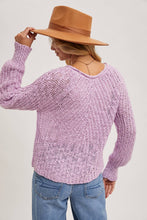 Load image into Gallery viewer, Raglan Open Knit Pullover~ in Tan and Mocha too