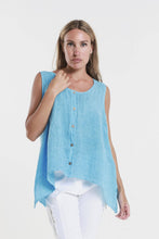 Load image into Gallery viewer, Augusta Linen Button Front Top~ more colors coming