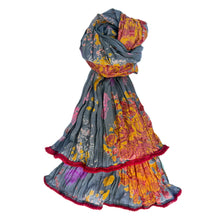 Load image into Gallery viewer, Voile Scarves w/ pom pom edging