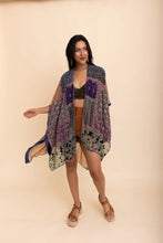Load image into Gallery viewer, Bohemian Burnout Velvet kimono
