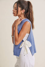Load image into Gallery viewer, In February Ribbon Whipstitch Sweater Vest