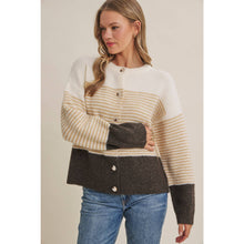 Load image into Gallery viewer, In February Soft Stripe Cardigan