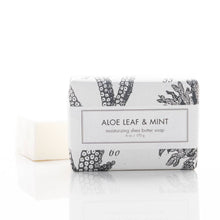 Load image into Gallery viewer, Aloe Leaf & Mint Shea Butter Soap - Bath Bar