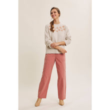 Load image into Gallery viewer, Blush Embroidery Sweater