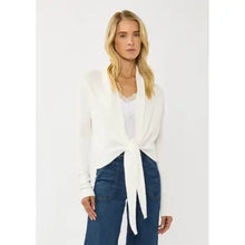 Load image into Gallery viewer, Waffle Tie Front Cardigan