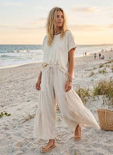 Load image into Gallery viewer, Linen Blend Tiered Wide Leg Palazzo Pants~ coming June 24th