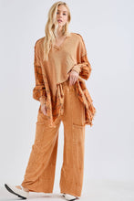 Load image into Gallery viewer, Dunes Mineral Wash Wide leg Cropped pants