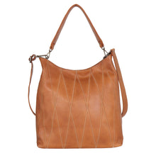 Load image into Gallery viewer, Bree Diamond Leather Shoulder Bag~ now in Cognac