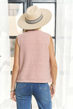 Load image into Gallery viewer, Kiley Knit Vest w/ Pom Pom Buttons