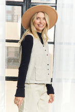 Load image into Gallery viewer, Kiley Knit Vest w/ Pom Pom Buttons