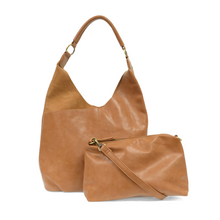 Load image into Gallery viewer, Dani Vintage Hobo Faux Suede Trim