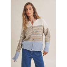 Load image into Gallery viewer, In February Soft Stripe Cardigan