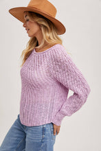 Load image into Gallery viewer, Raglan Open Knit Pullover~ in Tan and Mocha too