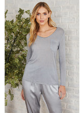 Load image into Gallery viewer, Italian Burnout Long Sleeve Pocket Tee~ in several colors