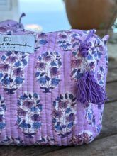 Load image into Gallery viewer, Grape Block Printed Toiletry/Cosmetic/Travel Bags (3 sizes)