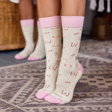 Load image into Gallery viewer, Socks that Support Self-Checks (Pink Tatas)
