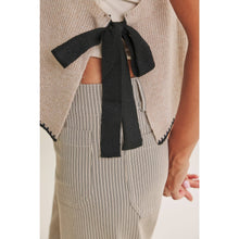 Load image into Gallery viewer, In February Ribbon Whipstitch Sweater Vest
