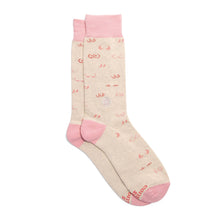 Load image into Gallery viewer, Socks that Support Self-Checks (Pink Tatas)