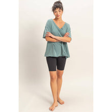 Load image into Gallery viewer, Washed V-Neck Oversized Tee