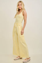 Load image into Gallery viewer, Dunes Mineral Wash Wide leg Cropped pants