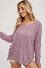Load image into Gallery viewer, Abby Reverse Seam Loose Fit Sweater~ in several colors
