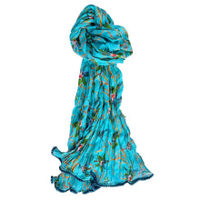 Load image into Gallery viewer, Voile Scarves w/ pom pom edging