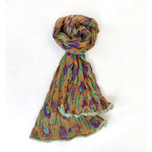Load image into Gallery viewer, Voile Scarves w/ pom pom edging