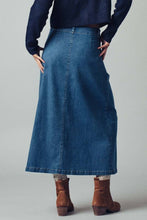 Load image into Gallery viewer, Newport Button-Front Denim Skirt

